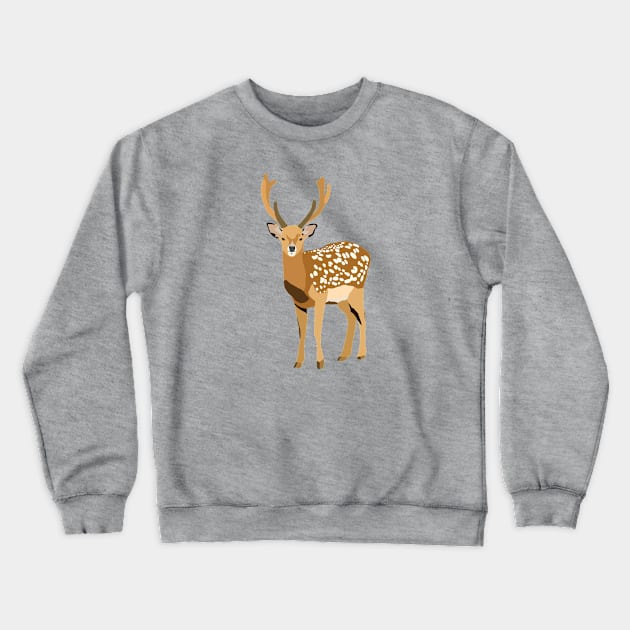 Deer Crewneck Sweatshirt by ElviaMontemayor